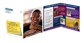 Brochure, Community Benefits Plan